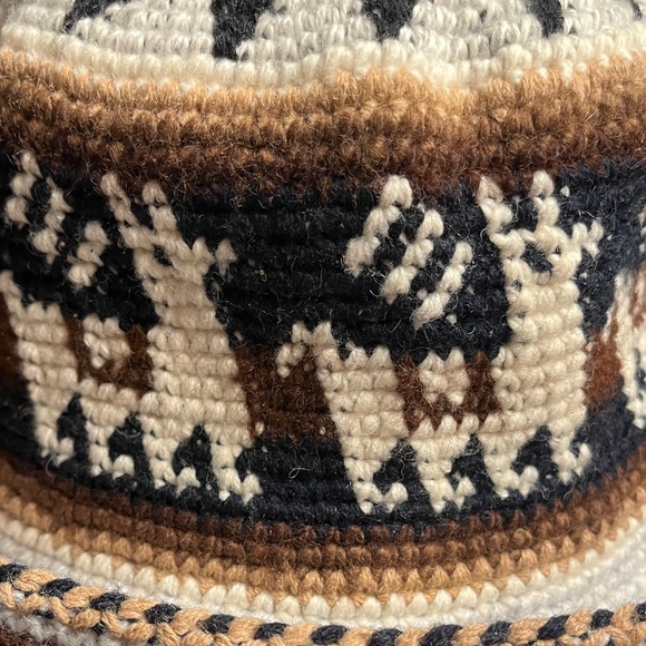 Alpaca Pattern Knit Hat - Picture 2 of 14
